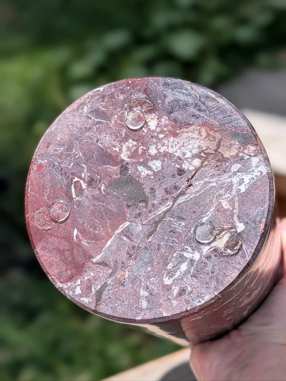 Stunning and Rare Burgundy Marble Wine Chiller Vase. $165 New
